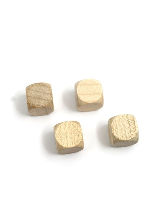 houten dobbelsteen blanco - 12 mm