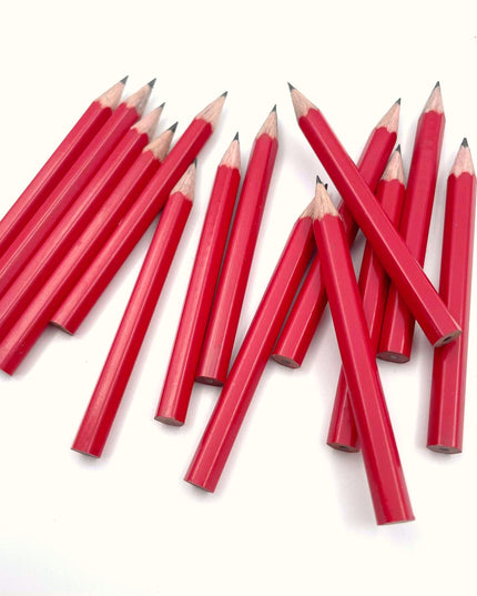 Rood mini-potlood (ca. 9 cm)