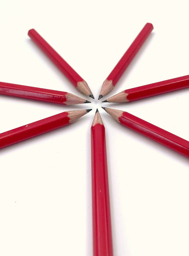 Rood mini-potlood (ca. 9 cm)