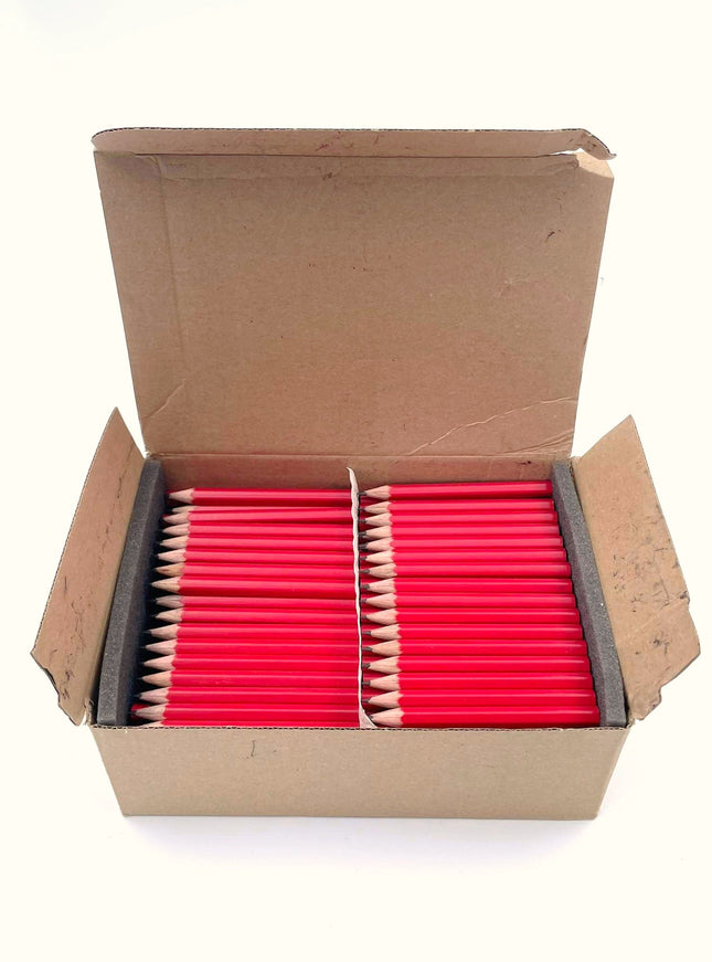 Rood mini-potlood (ca. 9 cm)